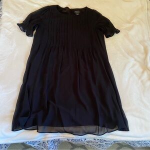 DKNY Black Textured Dress